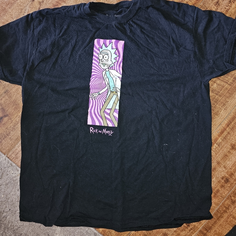 XL Adult Swim Rick and Morty Black T shirt